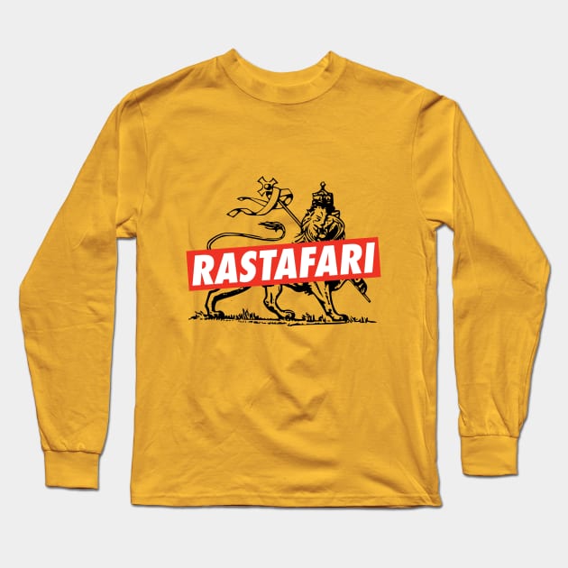 Rastafari - Lion of Judah - Reggae Shirt Long Sleeve T-Shirt by Rastafari_Reggae_Shop